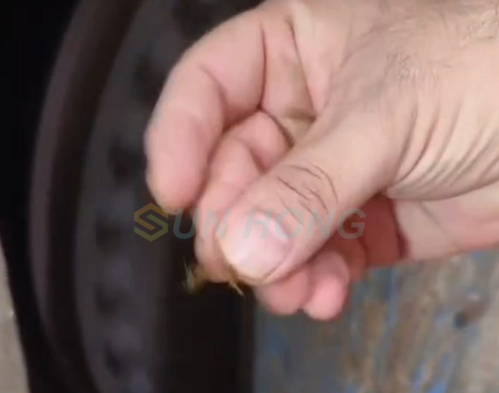 Presque la perte de fibres ressentie