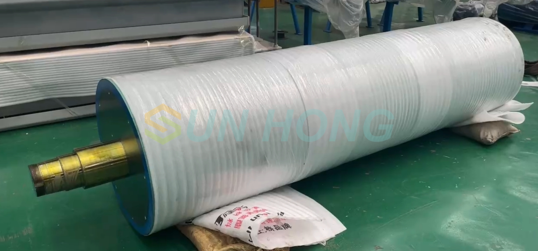 Rouleau de presse de taille en revêtement en caoutchouc de machine en papier