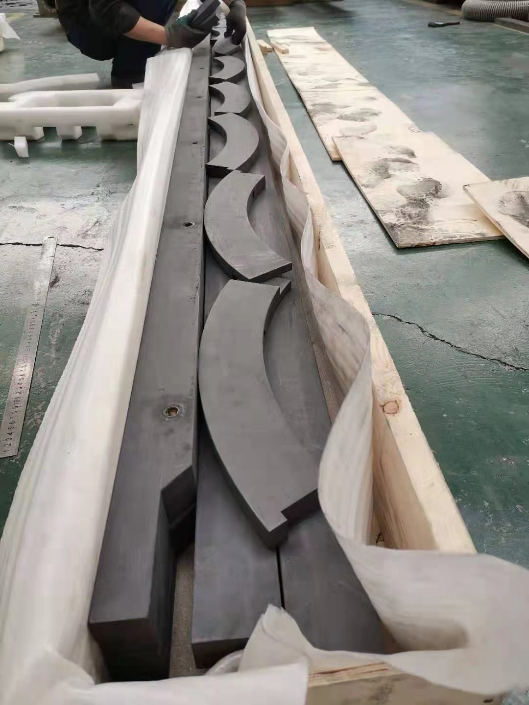 Rouleaux d'aspiration HDPE / Bandes d'étanchéité en graphite