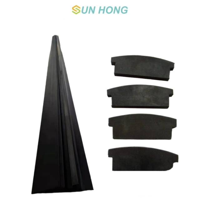 Rouleau d'aspiration de machine en papier UHMW Rubber Graphite Scelling Strip
