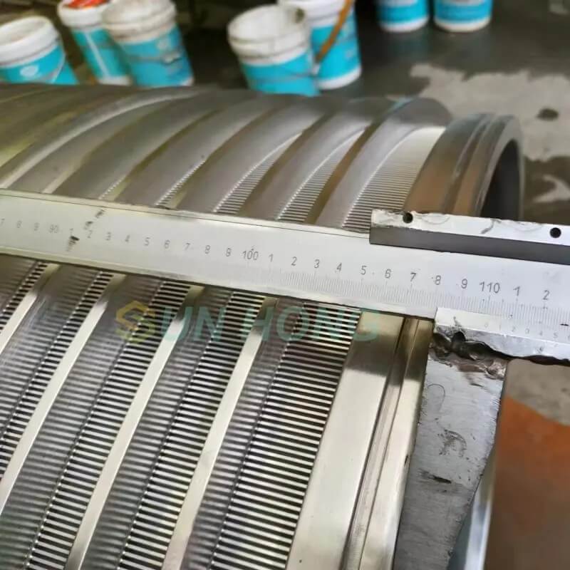 Panier d'écran à fentes pour la pulpe