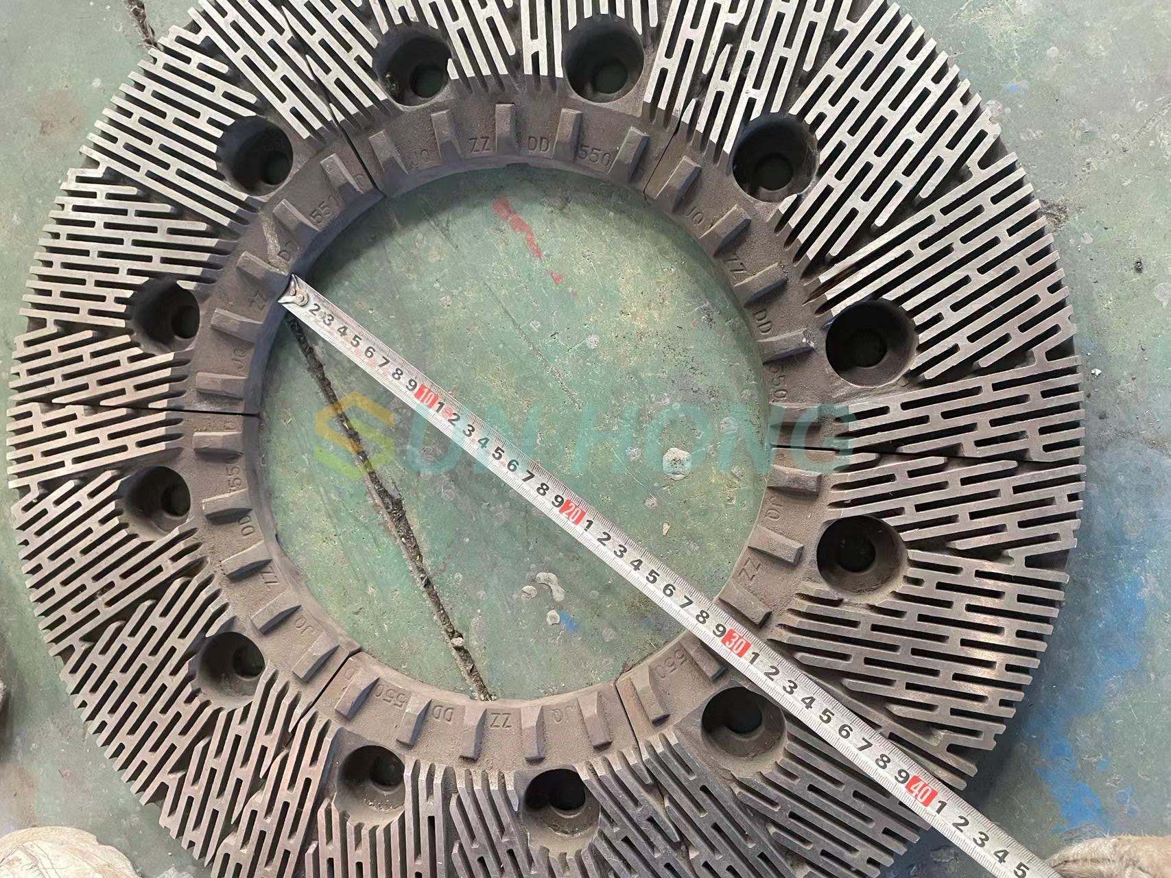 segment de plaque de raffineur
