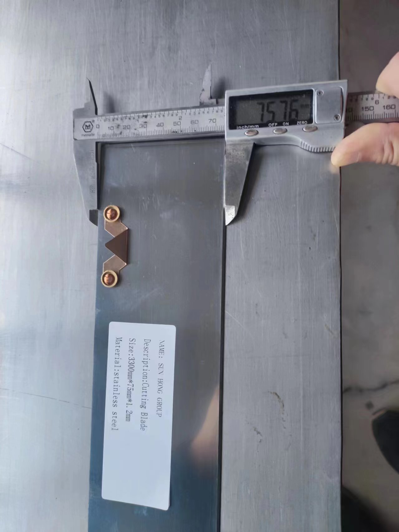 Blade docteur en acier inoxydable pour machine en papier 