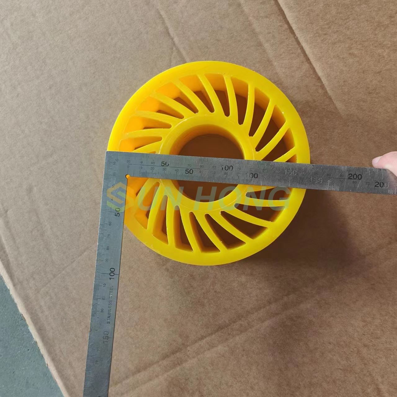 Pas de roue de polyuréthane de roue d'écrasement