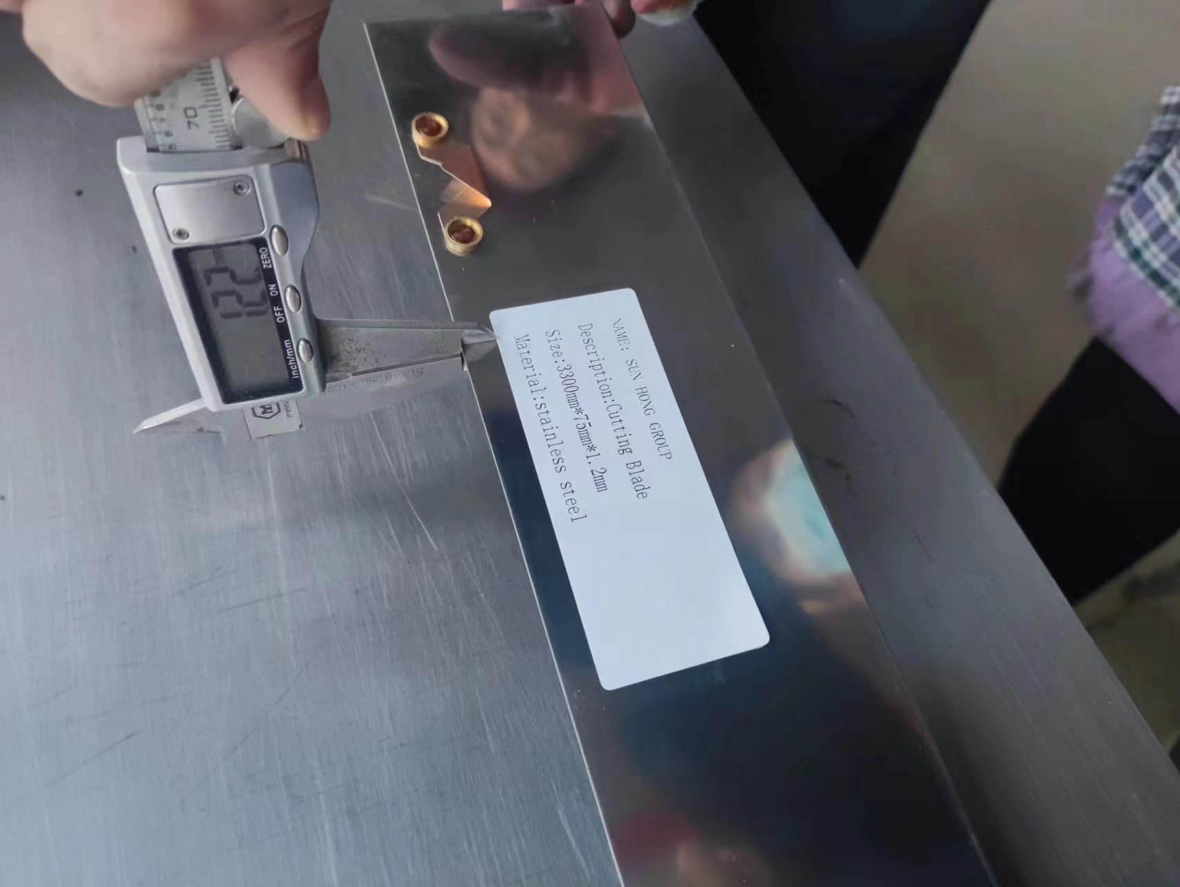 Blade docteur en acier inoxydable pour machine en papier 